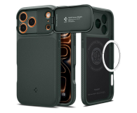 Etui / obudowa na smartfona Spigen Optik Armor Mag Magsafe do Iphone 17 Pro Max Abyss Green
